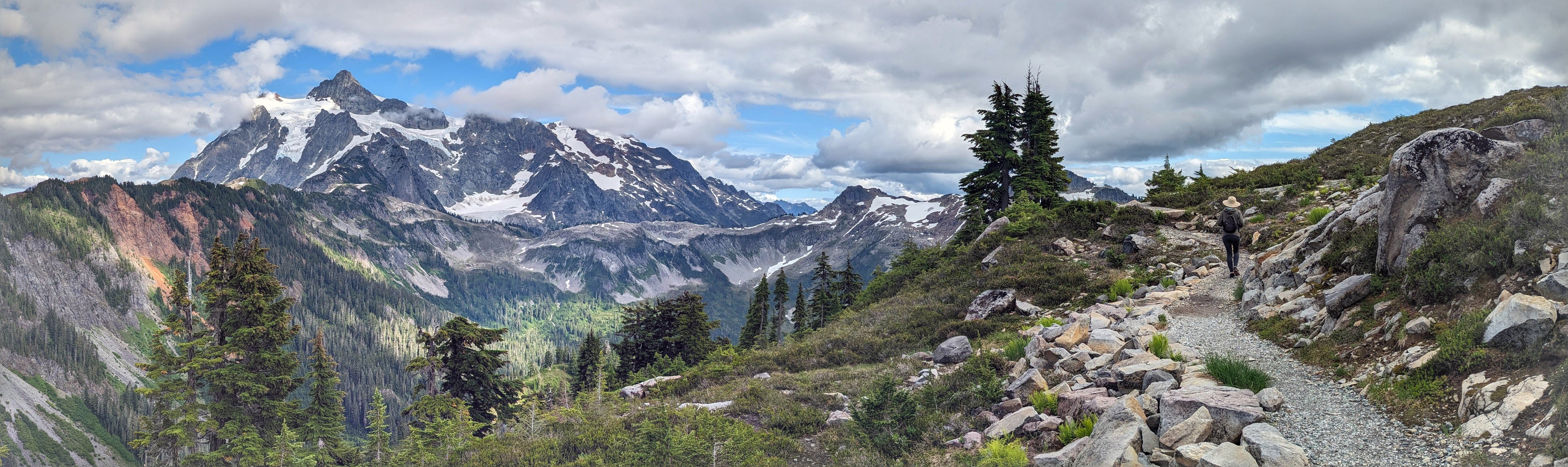 Mount Shuksan from unidentified trail on Artist Point