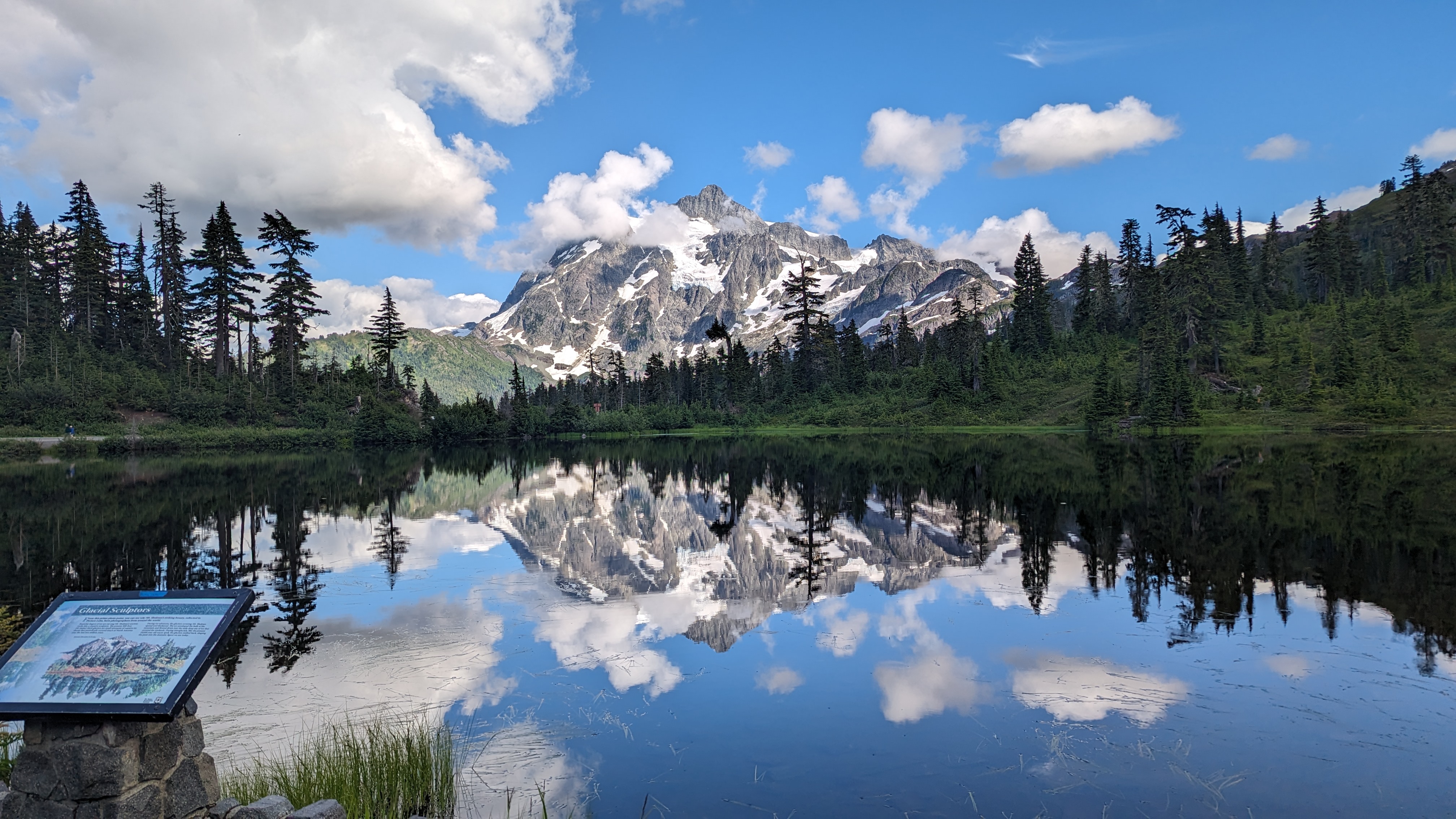 Mount Shuksan behind Picture Lake